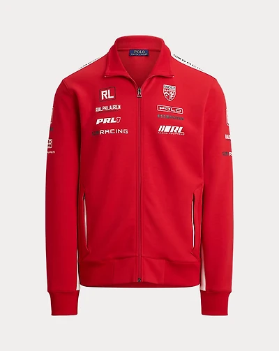 Stretch Double-Knit Graphic Track Jacket