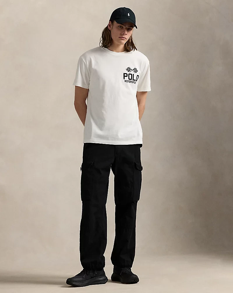 Classic Fit Slub Jersey Graphic T-Shirt
