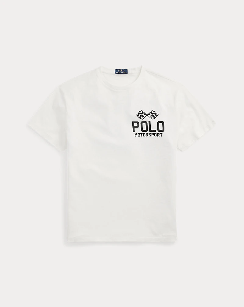 Classic Fit Slub Jersey Graphic T-Shirt