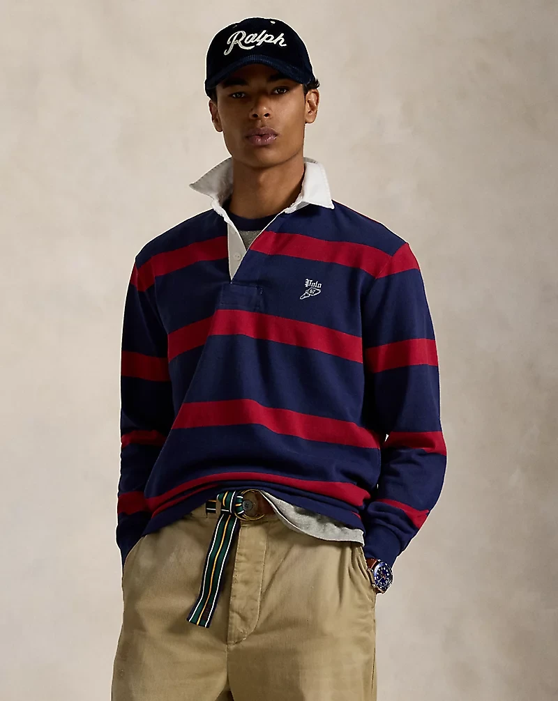 Classic Fit Embroidered Rugby Shirt