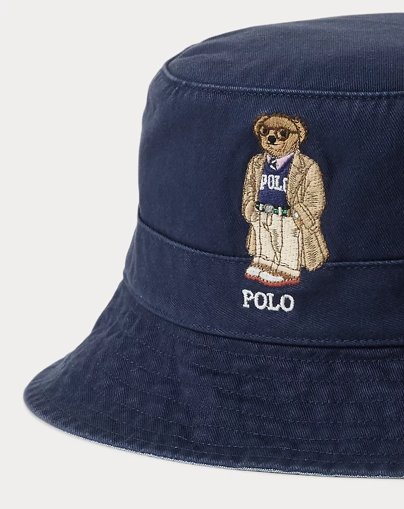 Polo Bear Twill Bucket Hat