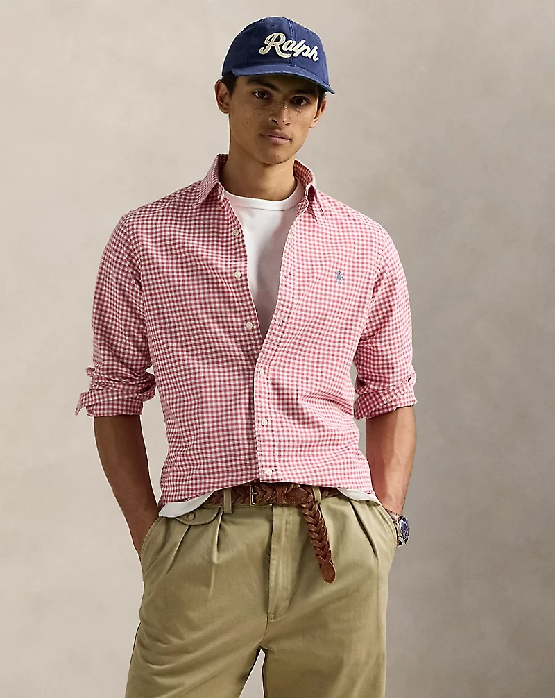 Classic Fit Gingham Oxford Shirt