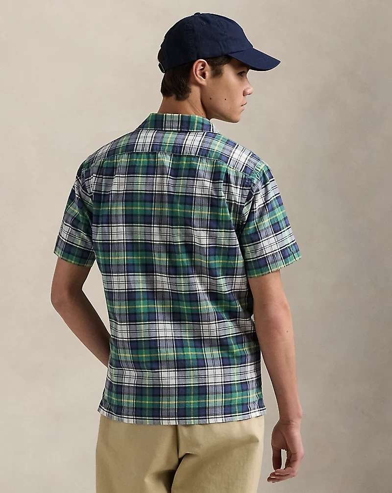 Classic Fit Madras Camp Shirt