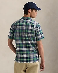 Classic Fit Madras Camp Shirt