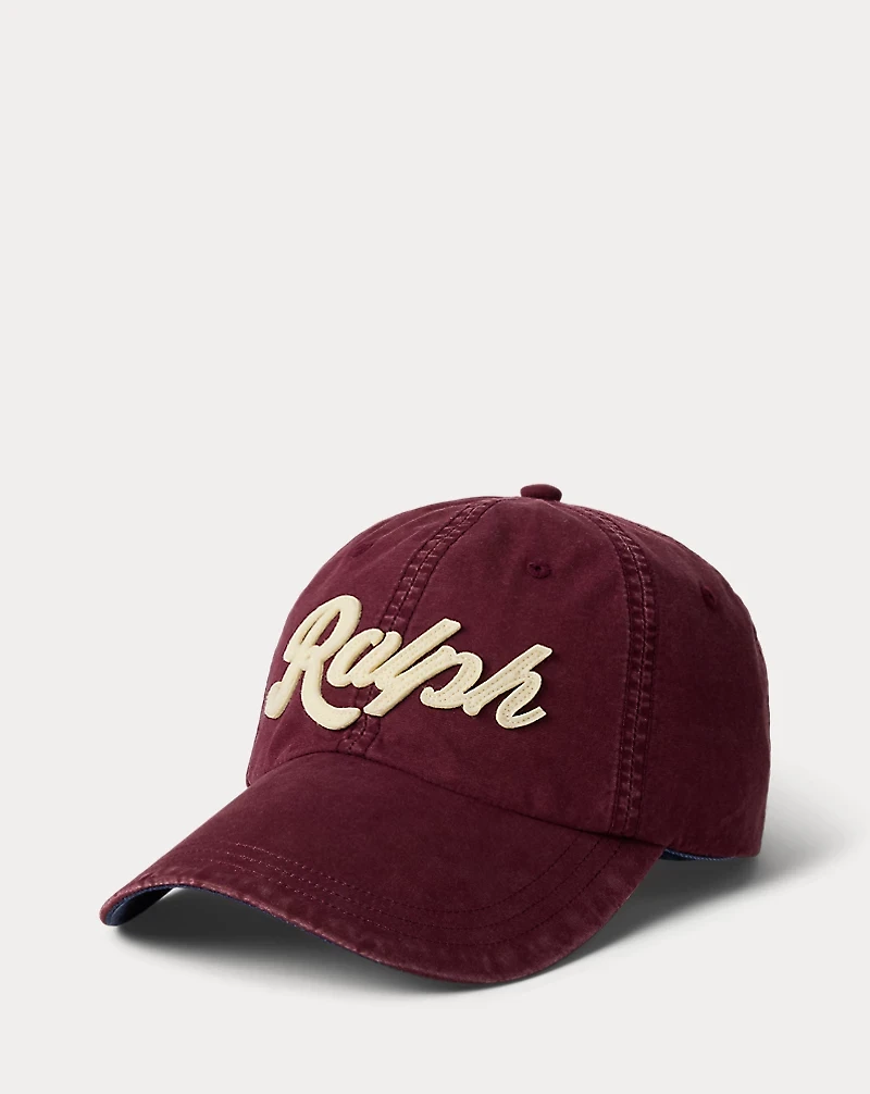 The Ralph Logo Long-Bill Poplin Cap