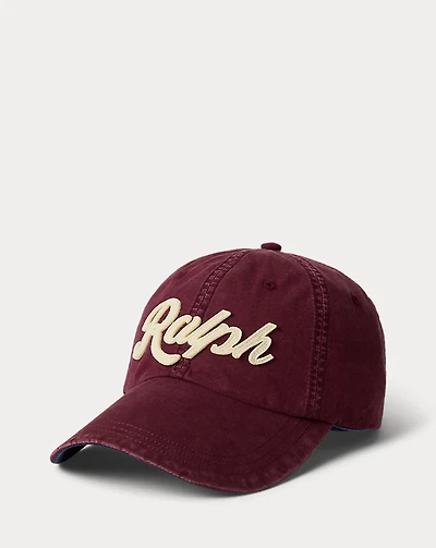 The Ralph Logo Long-Bill Poplin Cap