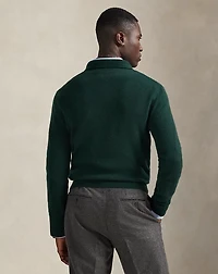 Cashmere Polo-Collar Sweater