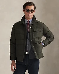 Herringbone Down Shirt Jacket