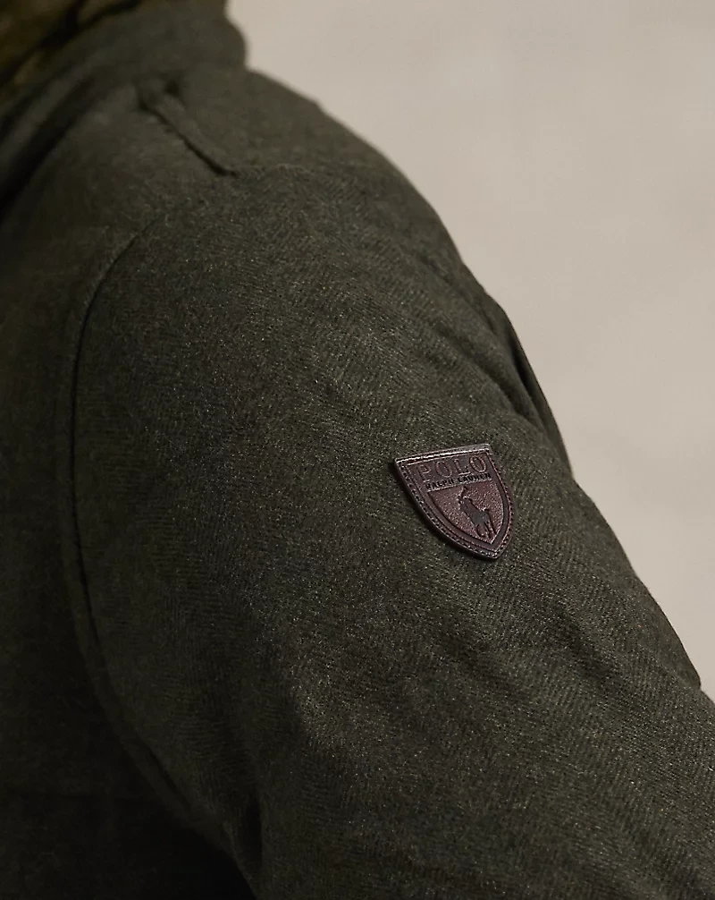 Herringbone Down Shirt Jacket