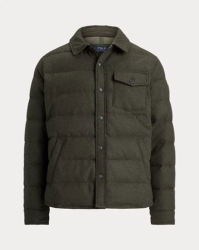 Herringbone Down Shirt Jacket