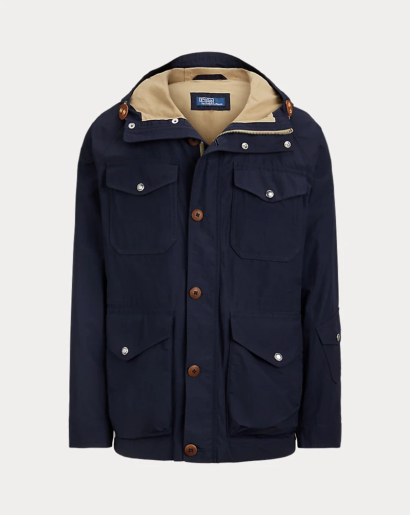 Faille Hooded Anorak