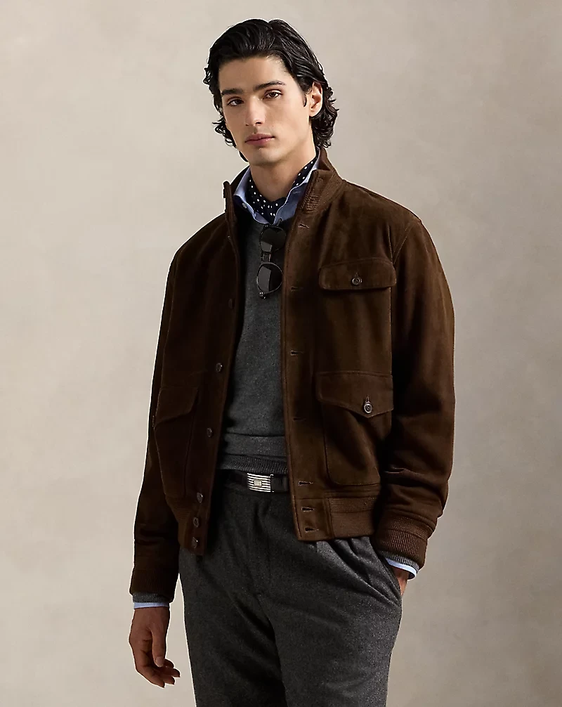 Suede Utility Jacket