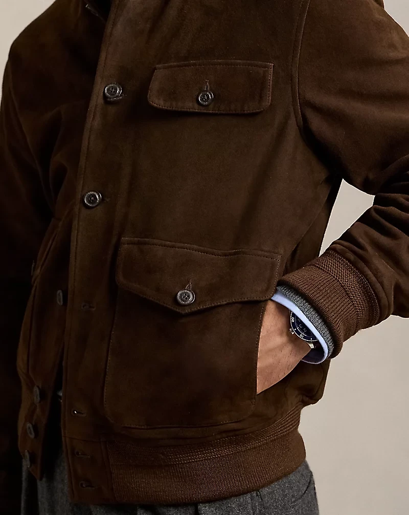Suede Utility Jacket