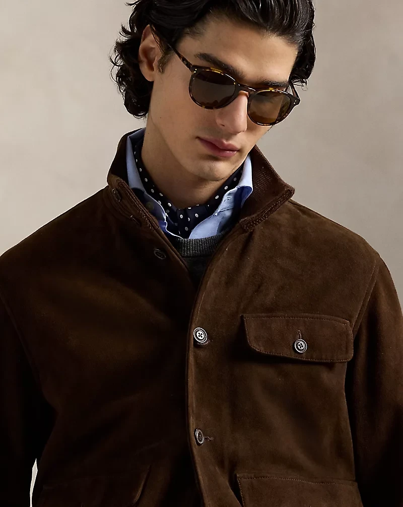 Suede Utility Jacket