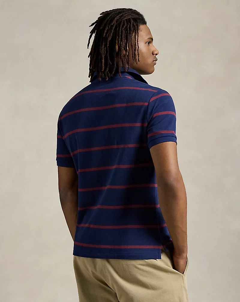 Classic Fit Bear Mesh Polo Shirt