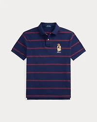 Classic Fit Bear Mesh Polo Shirt