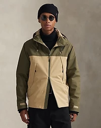 Color-Blocked Hooded Jacket