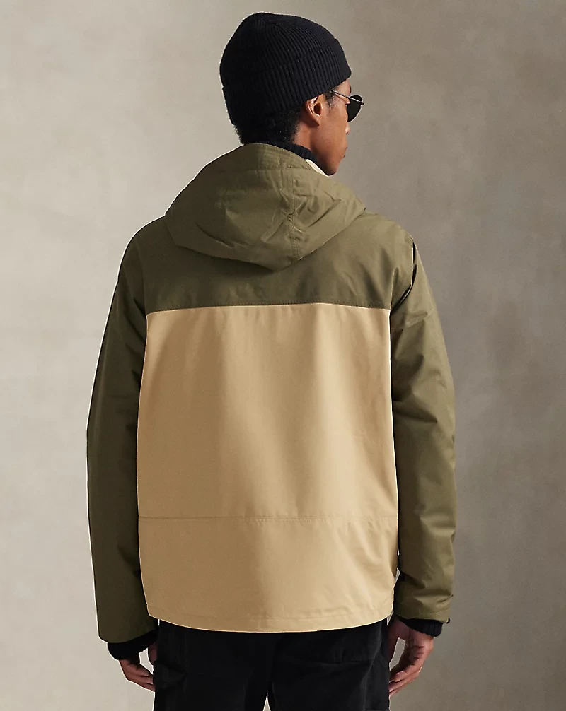 Color-Blocked Hooded Jacket