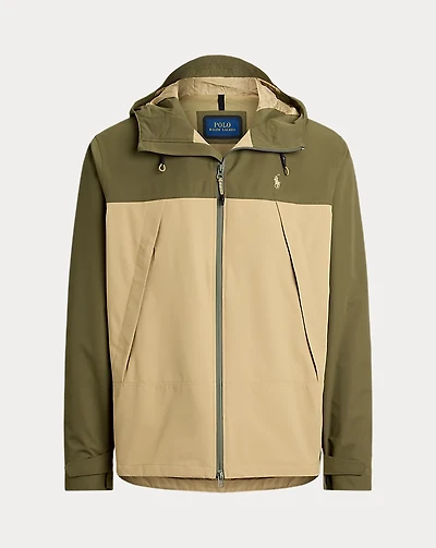 Color-Blocked Hooded Jacket