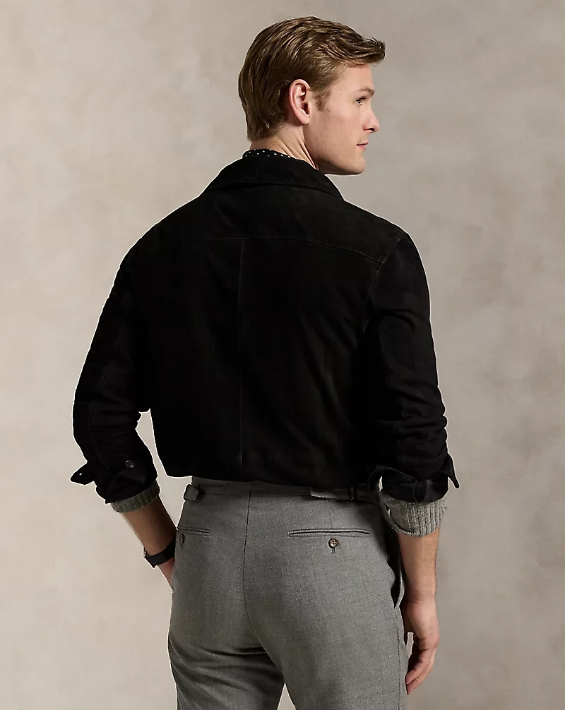 Suede Utility Shirt Jacket