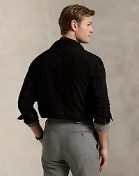 Suede Utility Shirt Jacket