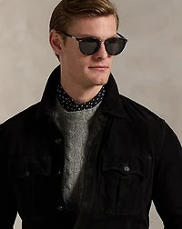 Suede Utility Shirt Jacket