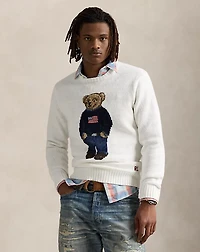 Polo Bear Cotton-Linen Sweater