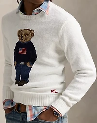 Polo Bear Cotton-Linen Sweater