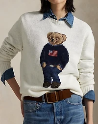 Polo Bear Cotton-Linen Sweater