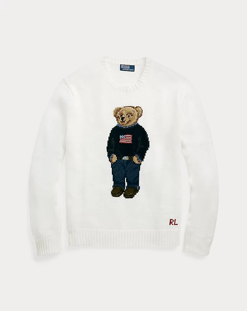 Polo Bear Cotton-Linen Sweater