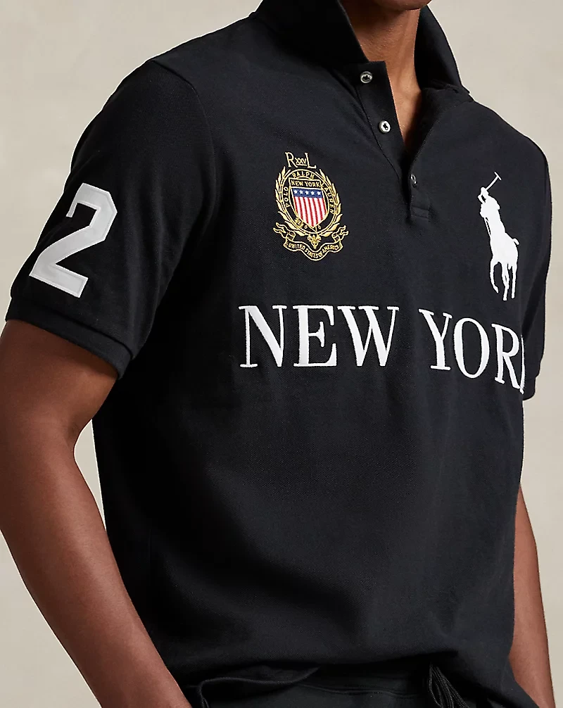 Classic Fit New York Mesh Polo Shirt