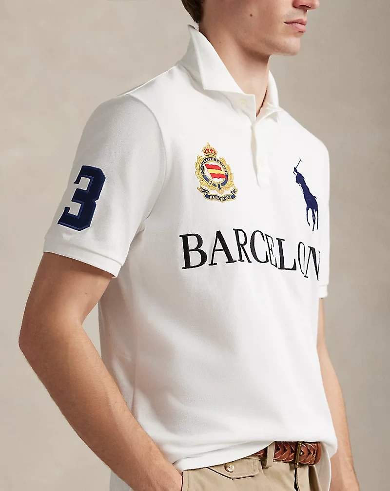 Classic Fit Barcelona Mesh Polo Shirt