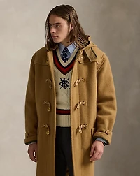 Wool Twill Toggle Coat