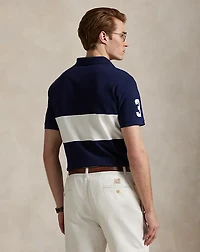 Custom Slim Fit Big Pony Mesh Polo Shirt
