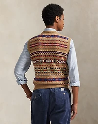 Fair Isle Wool Sweater Vest