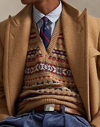 Fair Isle Wool Sweater Vest