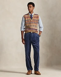 Fair Isle Wool Sweater Vest