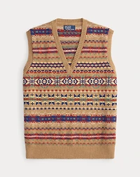 Fair Isle Wool Sweater Vest