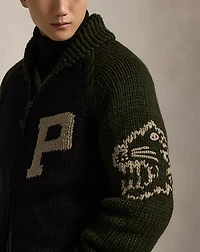 Wool Shawl-Collar Cardigan
