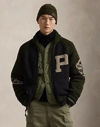 Wool Shawl-Collar Cardigan