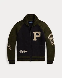 Wool Shawl-Collar Cardigan