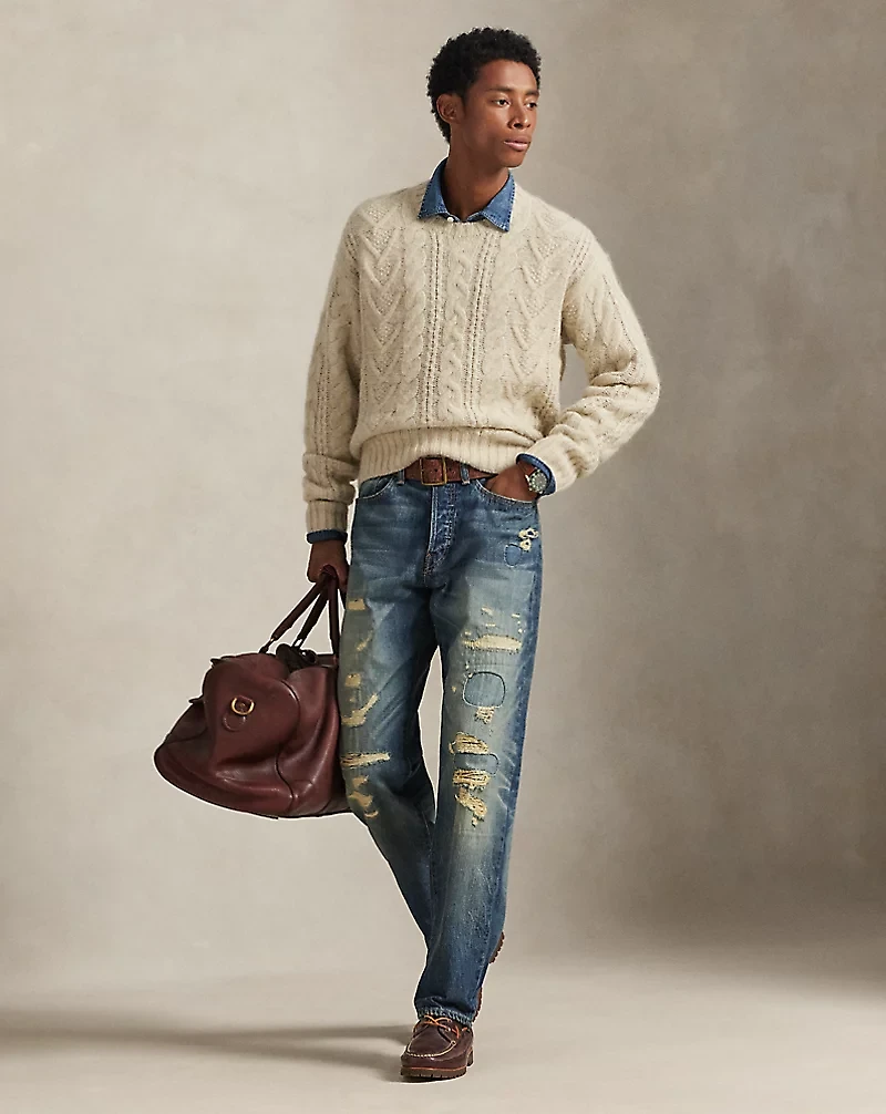 Aran-Knit Sweater