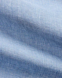 Classic Fit Houndstooth Linen Shirt