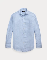 Classic Fit Houndstooth Linen Shirt