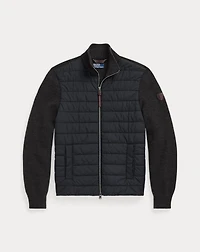 Washable Wool Hybrid Full-Zip Sweater
