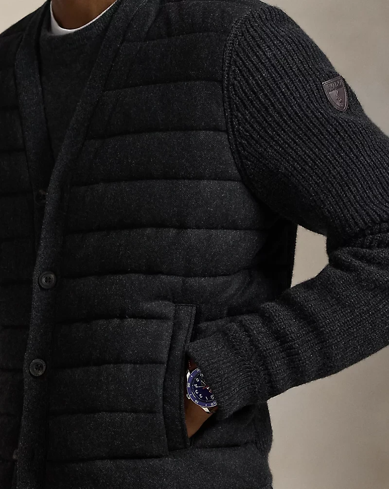Wool-Cashmere Hybrid Cardigan