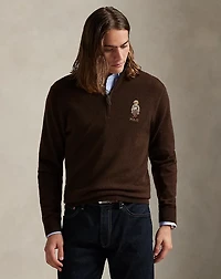 Polo Bear Wool Quarter-Zip Sweater