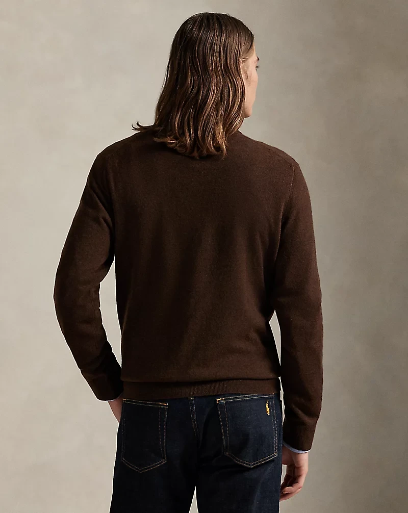 Polo Bear Wool Quarter-Zip Sweater