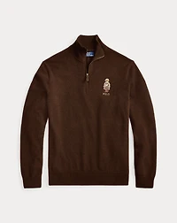 Polo Bear Wool Quarter-Zip Sweater