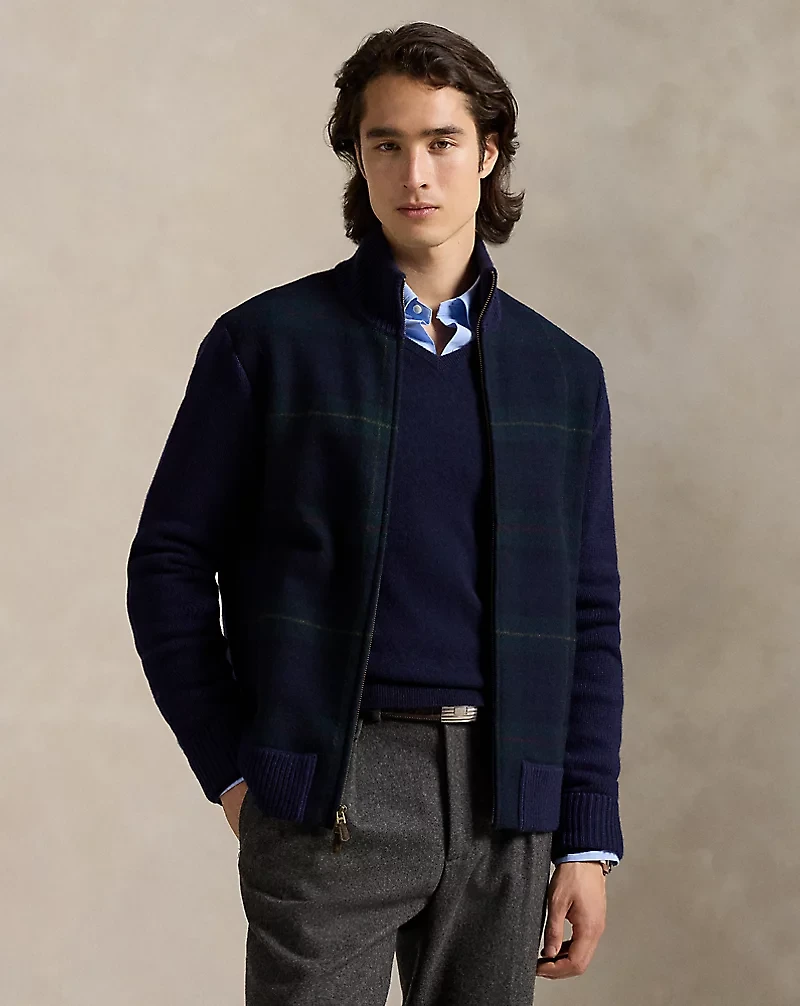 The Polo Tartan Full-Zip Sweater